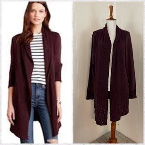 Anthropologie Saturday Sunday Open‎ Placket Knit Sweater